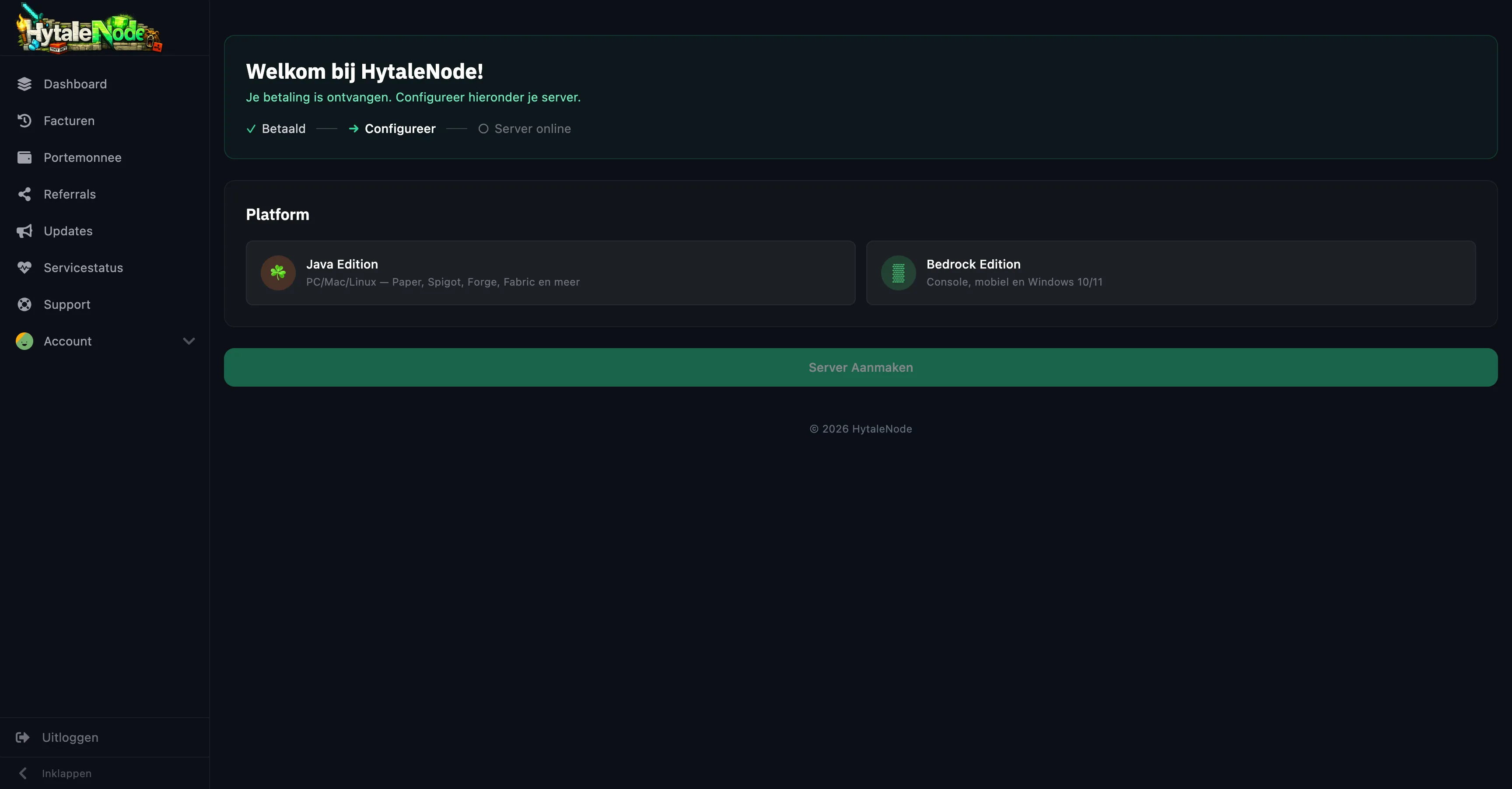 Server erstellen